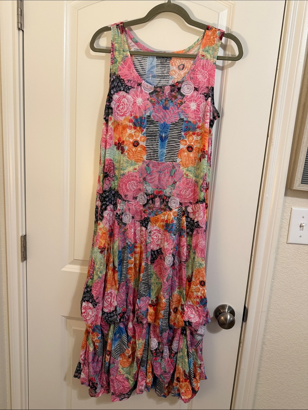 Shana Sleeveless Tiered Maxi Dress